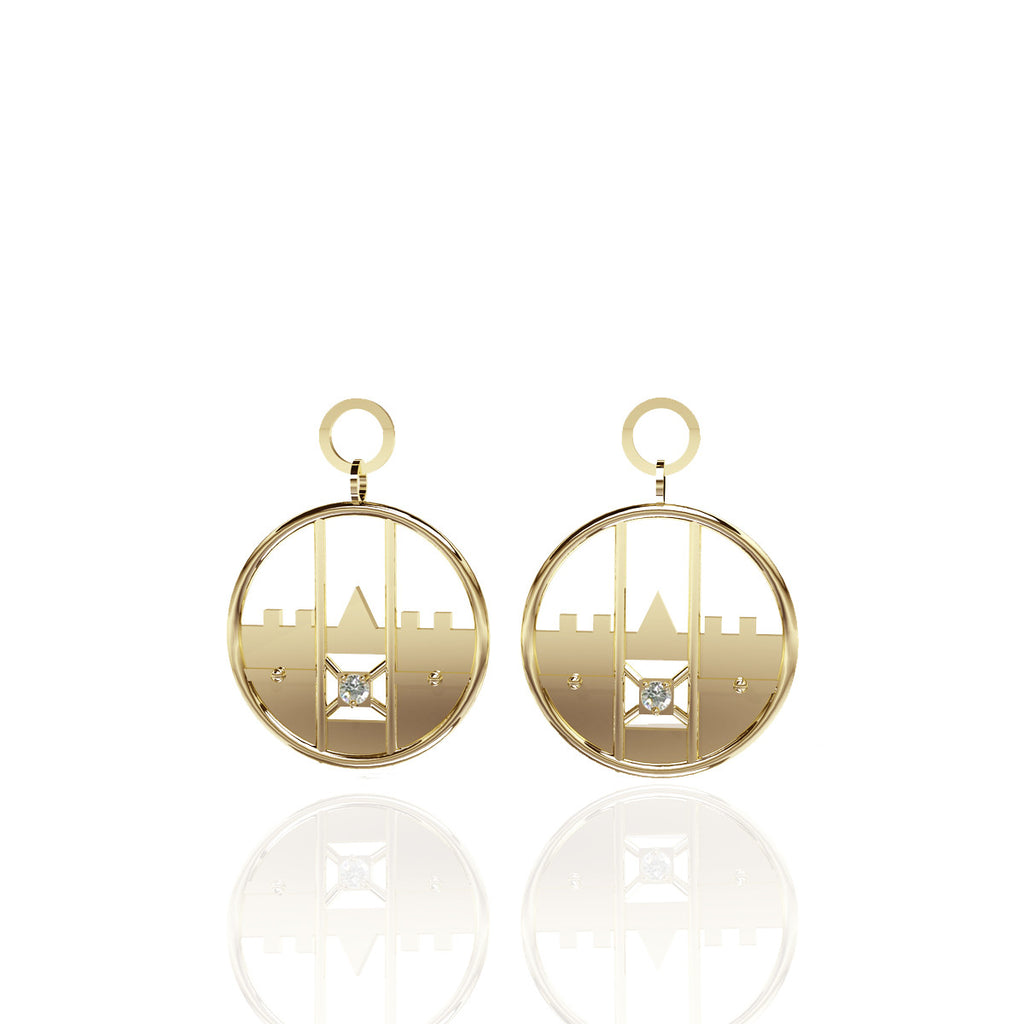 Yellow Gold Vermeil Drop Earrings