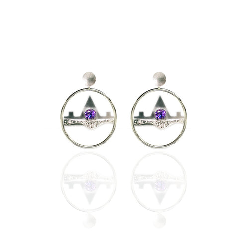 Small Sterling Silver Drop Earrings
