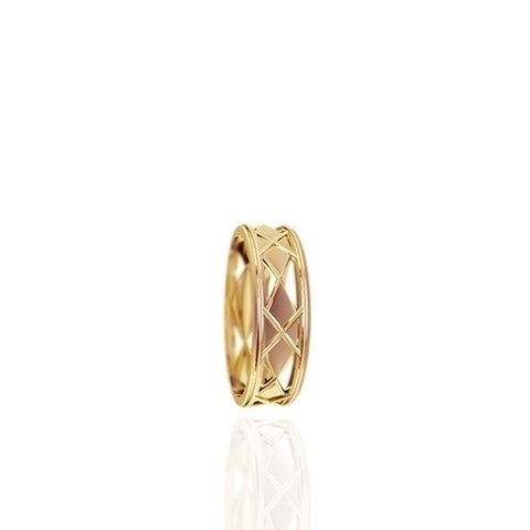Gents Yellow Gold Wedding Band