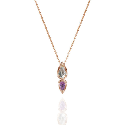 Yellow Gold Vermeil Double Pear Drop Pendant