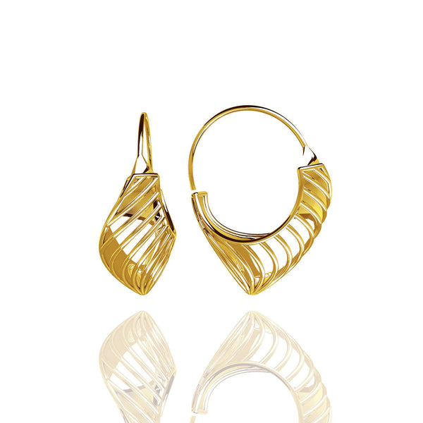 Yellow Gold Vermeil Classic Hoop Earrings