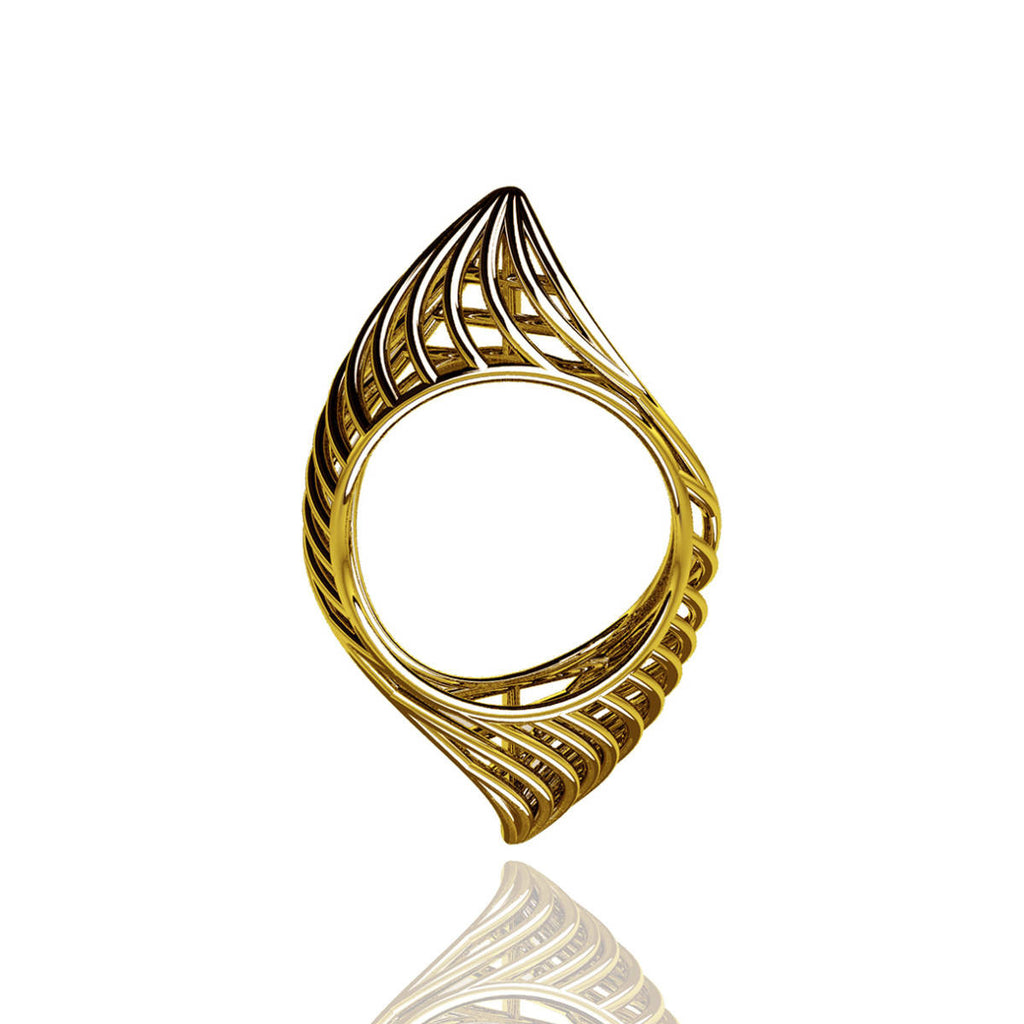 18ct Yellow Gold Classic Piped Ring