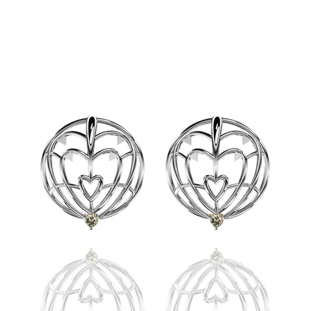 Sterling silver spike best sale earrings